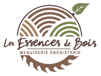 Logo Les Essences de Bois couleur avec baseline